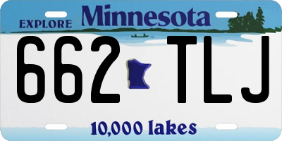 MN license plate 662TLJ