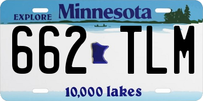 MN license plate 662TLM