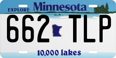 MN license plate 662TLP