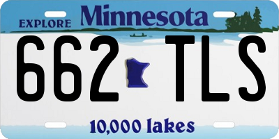 MN license plate 662TLS