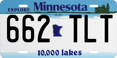MN license plate 662TLT