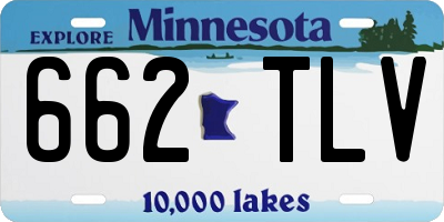 MN license plate 662TLV