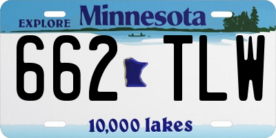 MN license plate 662TLW