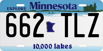 MN license plate 662TLZ