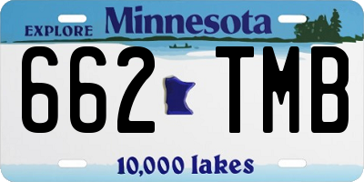 MN license plate 662TMB