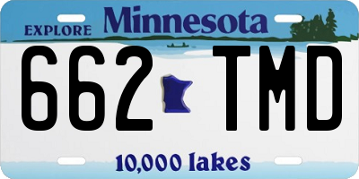 MN license plate 662TMD