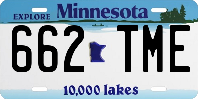 MN license plate 662TME