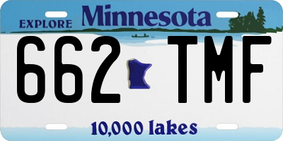 MN license plate 662TMF