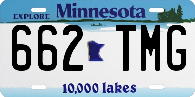 MN license plate 662TMG