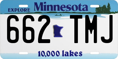 MN license plate 662TMJ