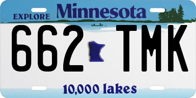 MN license plate 662TMK