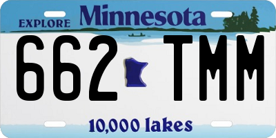 MN license plate 662TMM