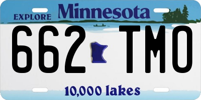 MN license plate 662TMO