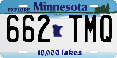 MN license plate 662TMQ