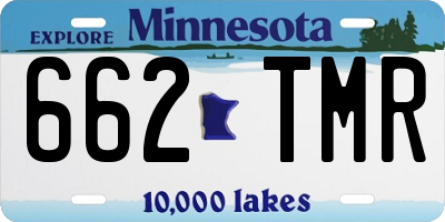 MN license plate 662TMR