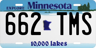 MN license plate 662TMS