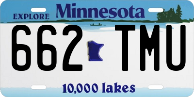 MN license plate 662TMU