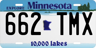 MN license plate 662TMX