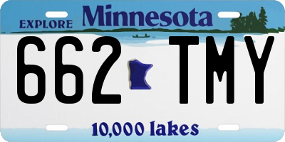 MN license plate 662TMY