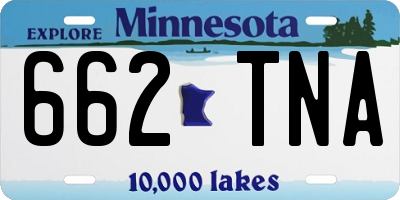 MN license plate 662TNA