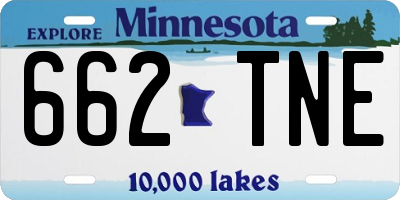 MN license plate 662TNE