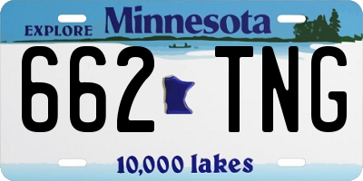 MN license plate 662TNG
