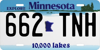 MN license plate 662TNH