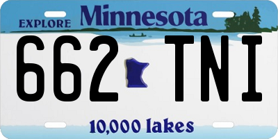 MN license plate 662TNI