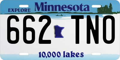 MN license plate 662TNO