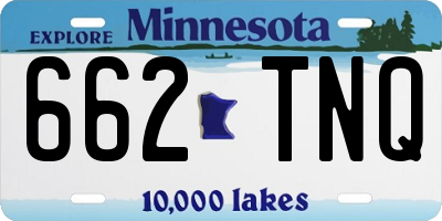 MN license plate 662TNQ