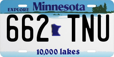 MN license plate 662TNU