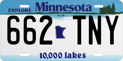 MN license plate 662TNY
