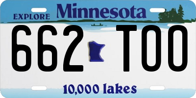 MN license plate 662TOO