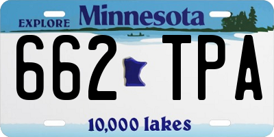 MN license plate 662TPA