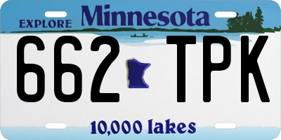 MN license plate 662TPK