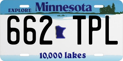 MN license plate 662TPL