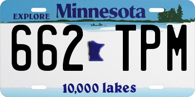 MN license plate 662TPM