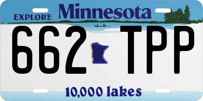 MN license plate 662TPP