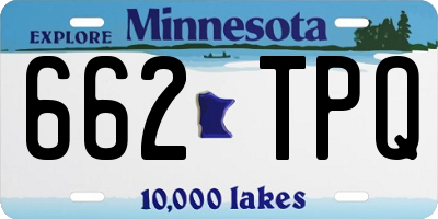 MN license plate 662TPQ