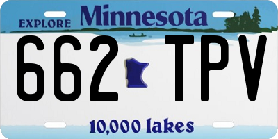 MN license plate 662TPV