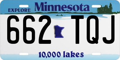 MN license plate 662TQJ
