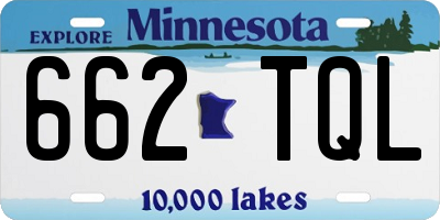 MN license plate 662TQL