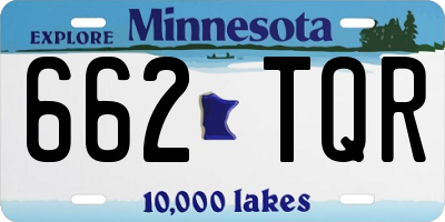 MN license plate 662TQR