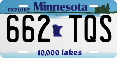 MN license plate 662TQS
