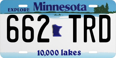 MN license plate 662TRD