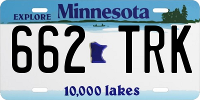 MN license plate 662TRK