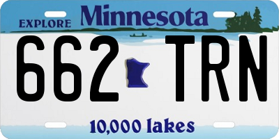 MN license plate 662TRN