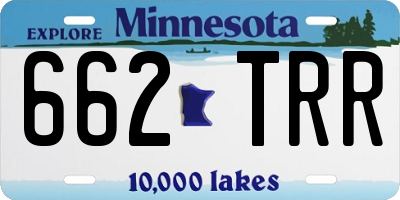 MN license plate 662TRR