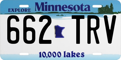MN license plate 662TRV