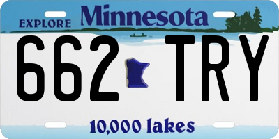 MN license plate 662TRY